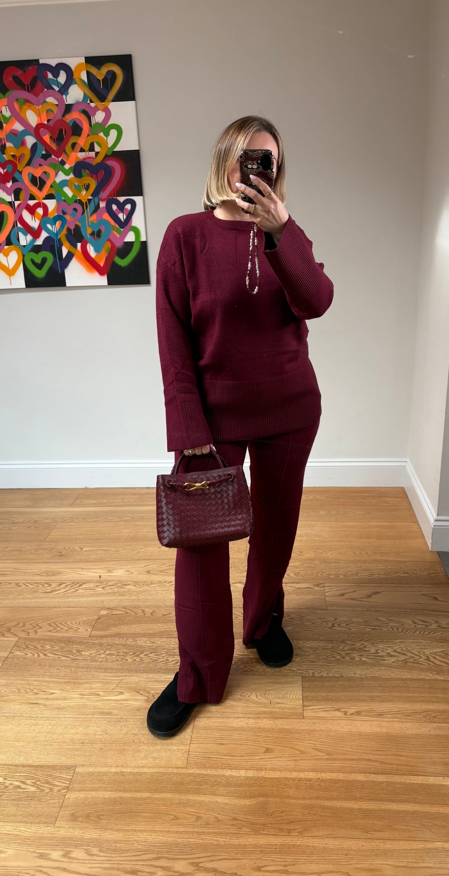 NELLY Premium Knitwear- Burgundy