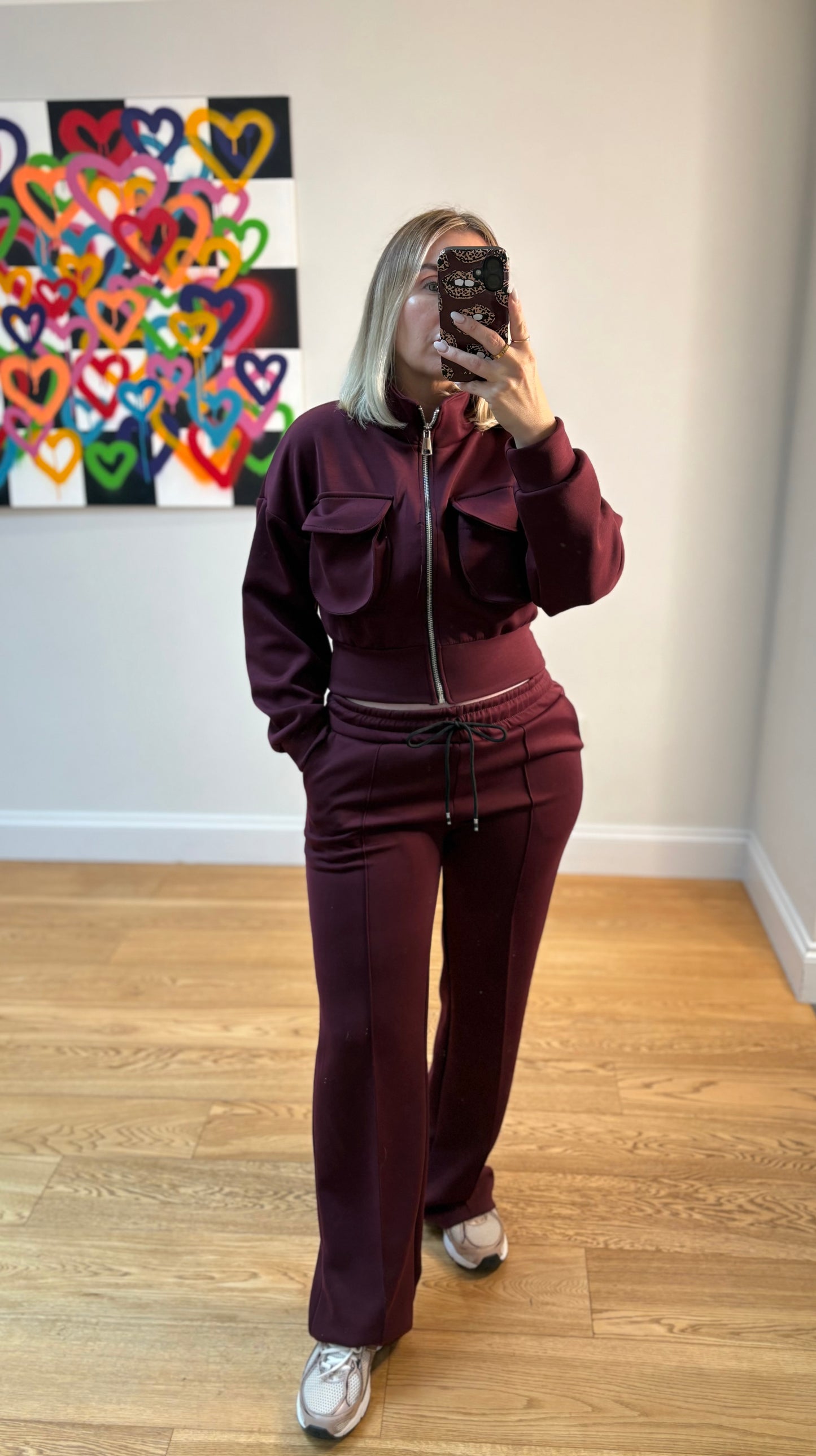 Paris Tracksuit- Burgundy